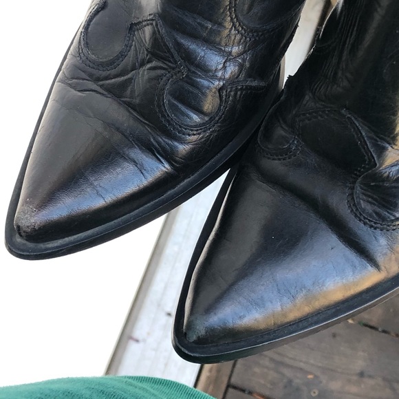 Black cowboy boots - Picture 2 of 3
